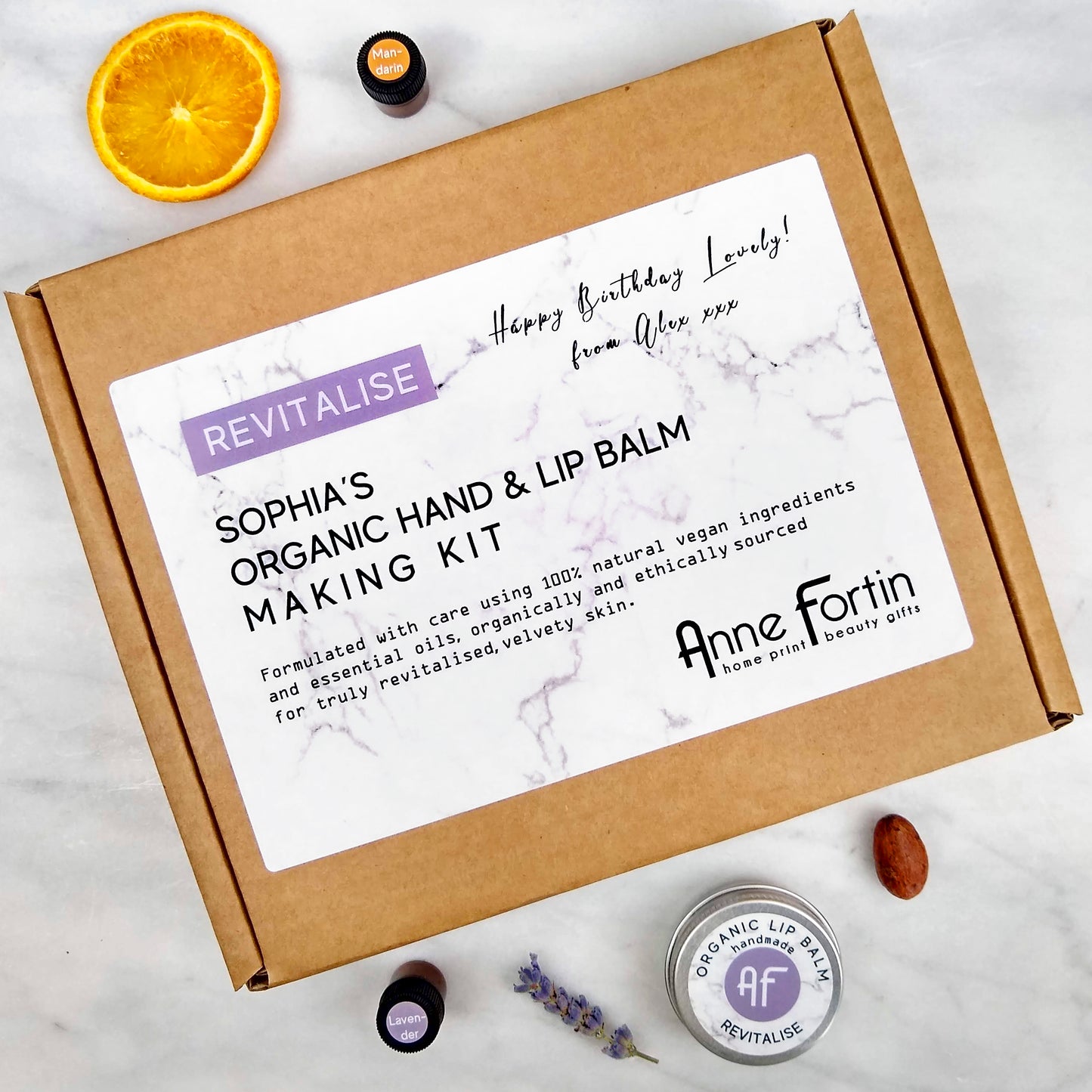 Organic Hand & Lip Balm Making Kit Revitalise