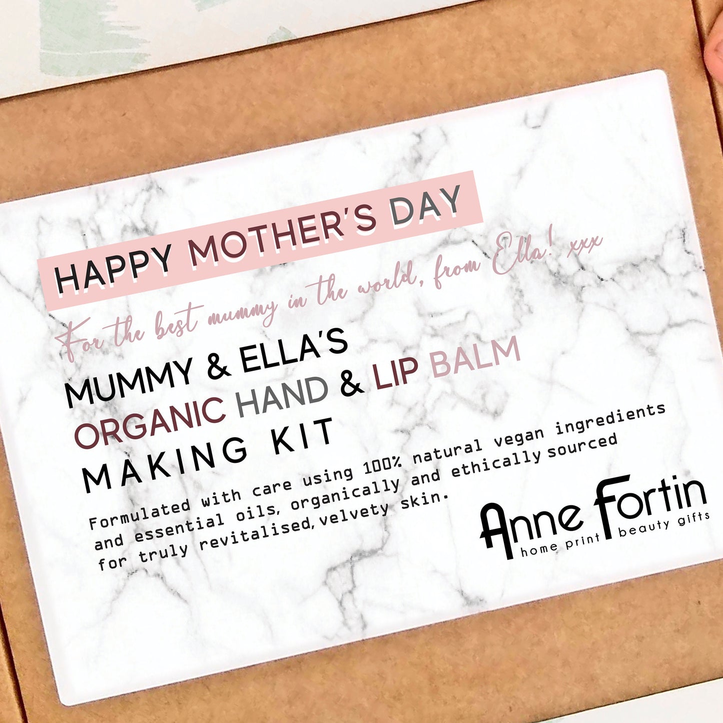 Personalised Mother's Day Hand and Lip Balm Making Kit