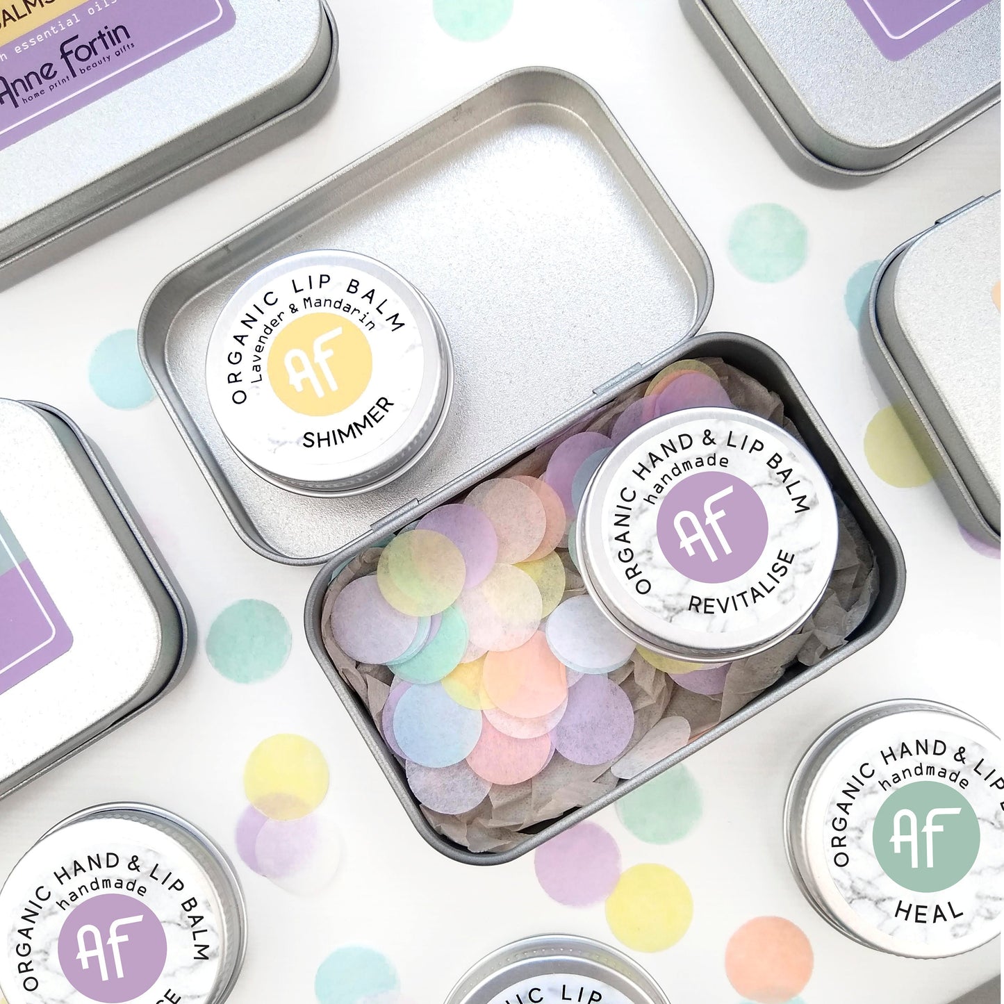 Personalised Organic Lip Balm Duo Gift Set