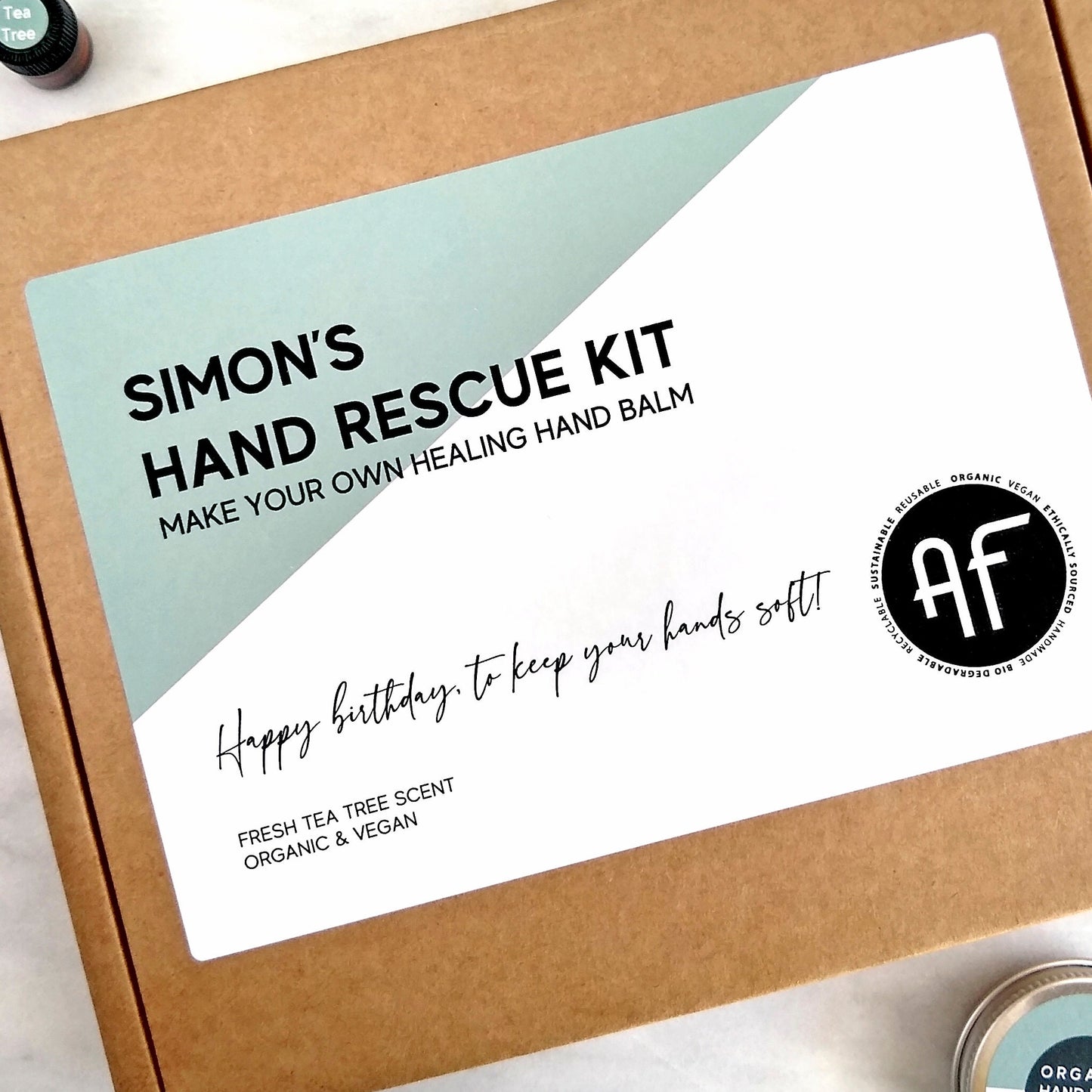 Personalised Men's DIY Hand Rescue Kit